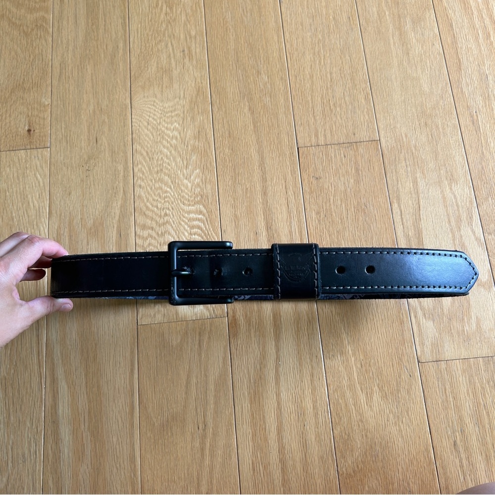 We The People Holsters Heavy Duty Black Leather Tactical Belt Black Buckle 40